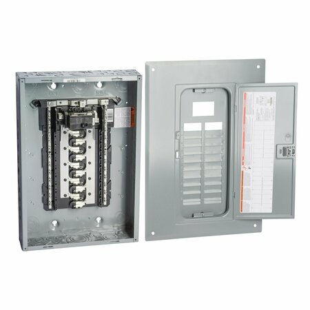 Square D Load Center, HOM, 20 Spaces, 100A, 120/240V, Main Lug, 1 Phase HOM2040M100PC